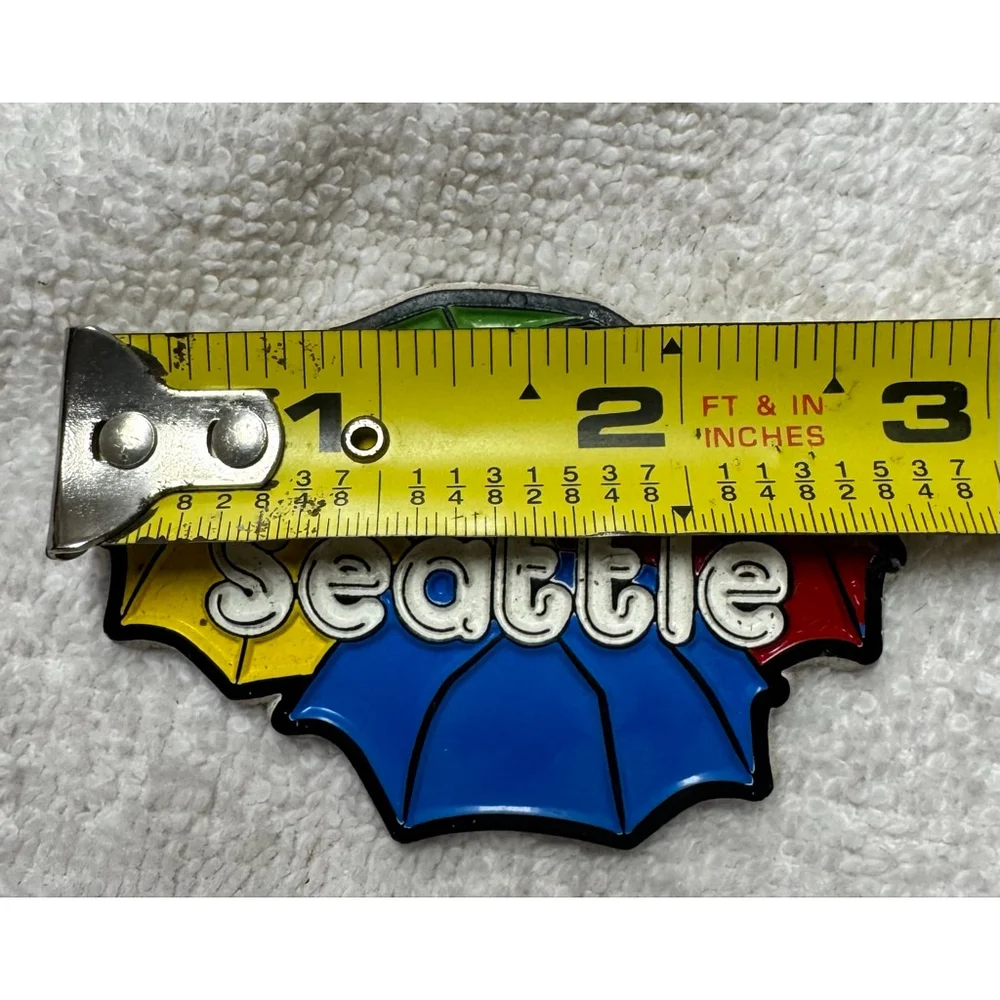 Vintage Collectable Seattle Umbrella Refrigerator Magnet